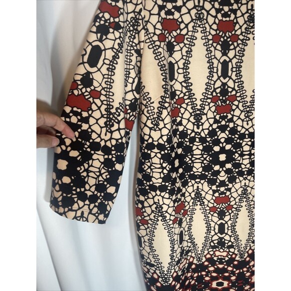 Julian Taylor New York Earth Tones Shift Dress Sz 14 - Picture 3 of 7